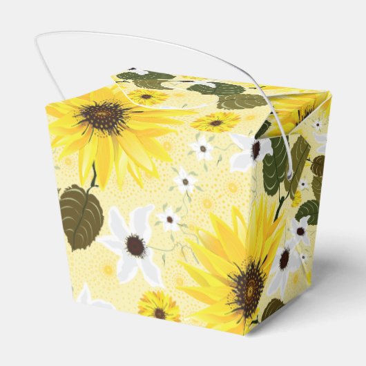黄かわいらし色ひまわりガーデンフローラ フェイバーボックス (裏面サイド)