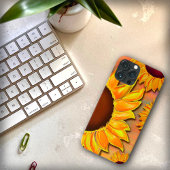 黄かわいらし色ひまわり吸光iPhoneケース Case-Mate iPhoneケース