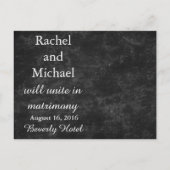 黄かわいらし色フローラ保存日付リース 案内ポストカード (裏面)