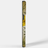 黄かわいらし色フローラ背景 Case-Mate iPhoneケース (裏面 / 右)