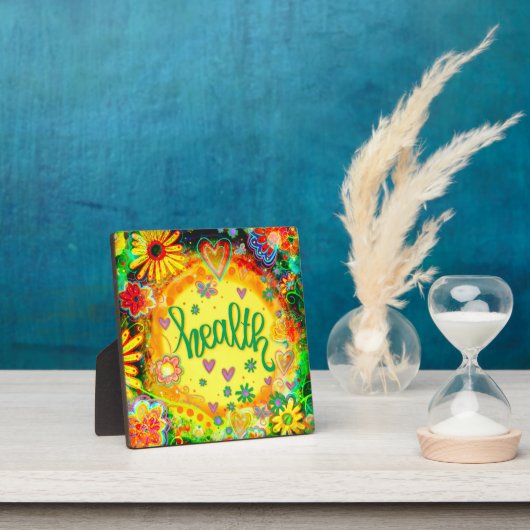 黄かわいらし色フローラ電話のヘルス フォトプラーク (インサイチュ)