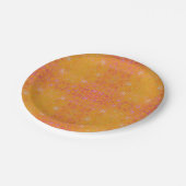 黄かわいらし色フローラ ペーパープレート (アングル)