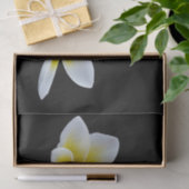 黄かわいらし色プルメリアフローラ写真 薄葉紙 (ギフト)