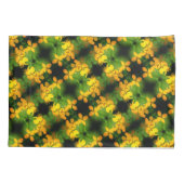 黄かわいらし色ワイルドフラワー抽象芸術パターン 枕カバー (裏面)