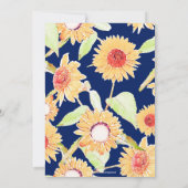 黄かわいらし色・青ひまわり水色絵を描 招待状 (裏面)