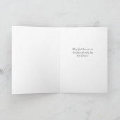 黄かわいらし花洗礼 カード (内部)