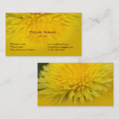 黄かわいらし野花 名刺 (正面/裏面)