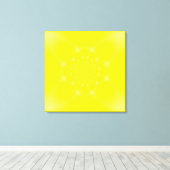 黄きらめく色 キャンバスプリント (インサイチュ (ウッドフロア))