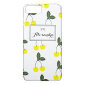 黄さくらんぼパターパーソナライズされたンiPhone 7 Plus Case-Mate iPhoneケース (裏面)