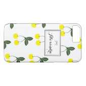 黄さくらんぼパターパーソナライズされたンiPhone 7 Plus Case-Mate iPhoneケース (裏面(横))