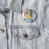 黄すごい色のマン&ロイス 缶バッジ (インサイチュ)