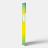 黄とターコイズ青の抽象芸術グローiphone 13  Case-Mate iPhoneケース (裏面 / 右)