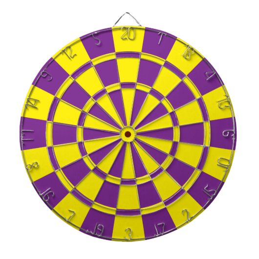 黄と紫 ダーツボード (正面)
