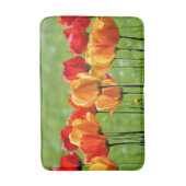 黄と赤のチューリップ バスマット (正面縦)