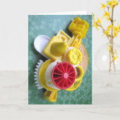 黄と赤 カード (黄色い花)