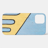 黄と青の壁の装飾 Case-Mate iPhoneケース (裏面 (横))