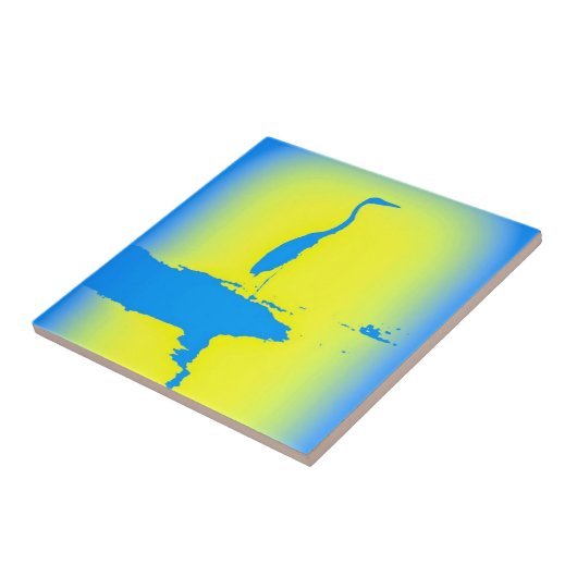 黄と青の紋章 タイル (側面)