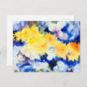 黄と青:チャールズ・デマス著 ポストカード (正面/裏面)