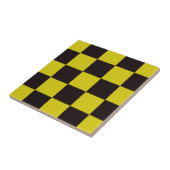 黄と黒のチェッカーボード タイル (側面)