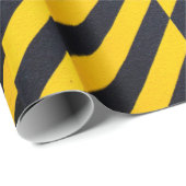 黄と黒の織ストライプの物 ラッピングペーパー (ロールコーナー)