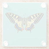 黄と黒 ガラスコースター (裏面)