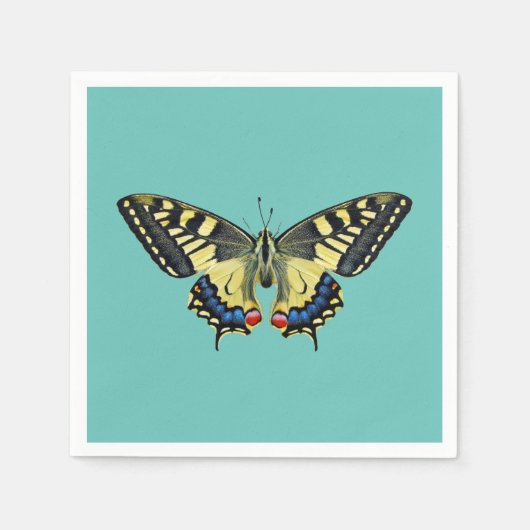 黄と黒 スタンダードカクテルナプキン (正面)