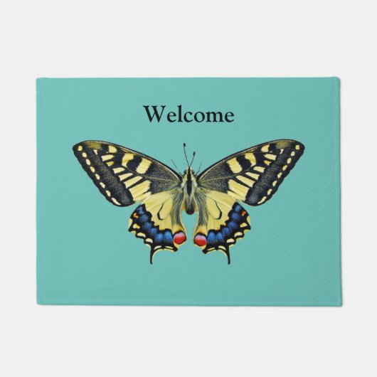 黄と黒 ドアマット (正面)