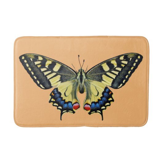 黄と黒 バスマット (正面)