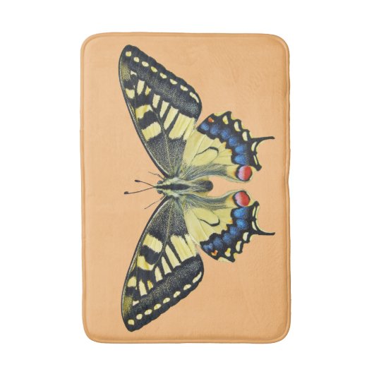 黄と黒 バスマット (正面縦)