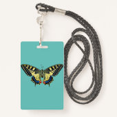 黄と黒 バッジ (裏面ランヤード)