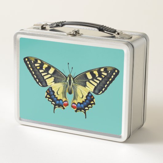 黄と黒 メタルランチボックス (正面)