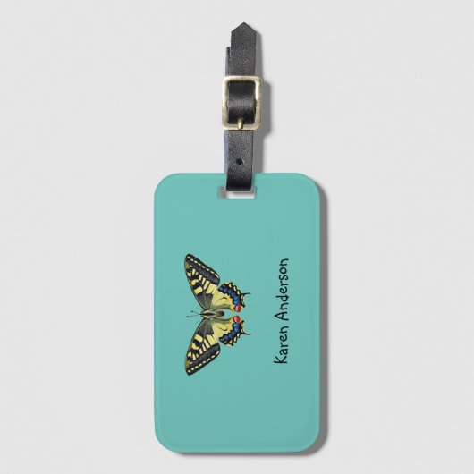 黄と黒 ラゲッジタグ (正面縦)