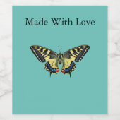 黄と黒 ワインラベル (シングルラベル)