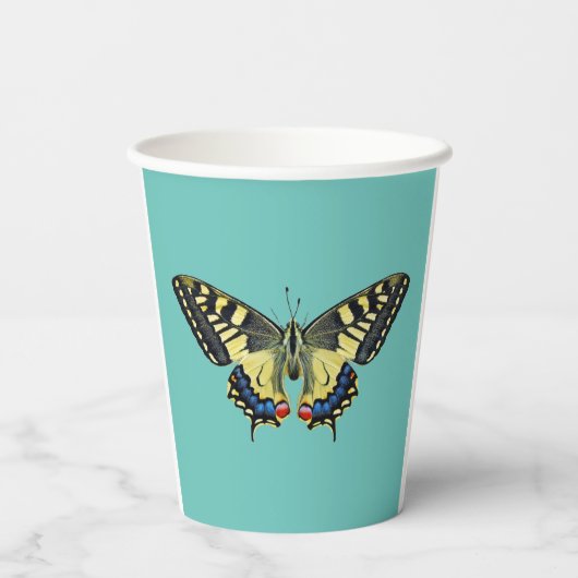 黄と黒 紙コップ (裏面)