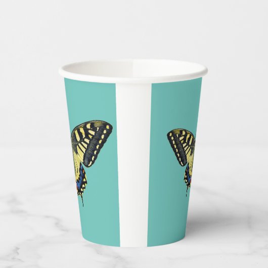 黄と黒 紙コップ (左)