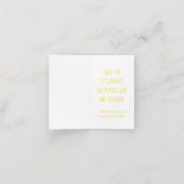 黄のまわりに遊日アポイントメントカード 予約カード (内部開封)