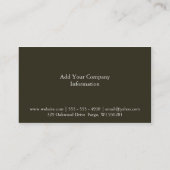 黄の色ストライプ色 名刺 (裏面)