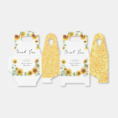 黄ひまわりエレガント晴れ赤ちゃんシャワー フェイバーボックス (折り畳みなし)