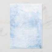 黄ひまわり及び埃の多い結婚ブルー詳細 エンクロージャーカード (裏面)