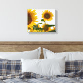 黄ひまわり最高のの写真 キャンバスプリント (インサイチュ (寝室))