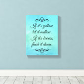 黄もし色で溶ける キャンバスプリント (インサイチュ (ウッドフロア))