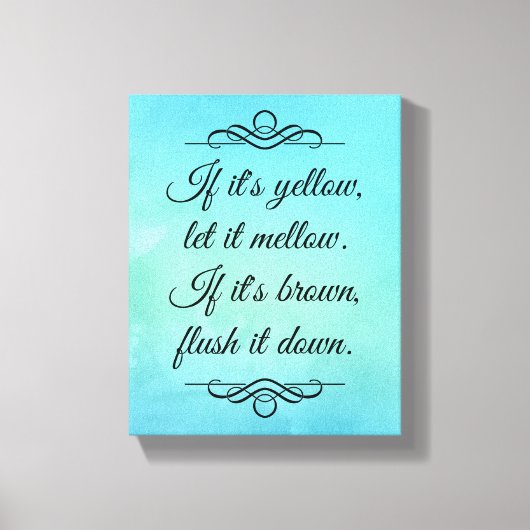 黄もし色で溶ける キャンバスプリント (正面)