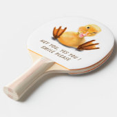 黄よくはしゃぐダクリング卓球ラケットスマイル 卓球ラケット (正面アングル)