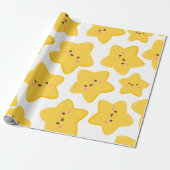 黄よくはしゃぐ星 ラッピングペーパー (アンロールド)