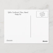 黄アゲハチョウ蝶 ポストカード (裏面)