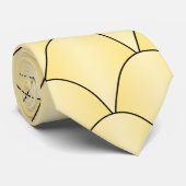黄アールデコデザイン ネクタイ (ロール)