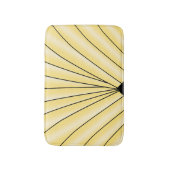 黄アールデコデザイン バスマット (正面縦)
