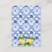 黄イタリアンフローラレモン詳細 エンクロージャーカード (裏面)