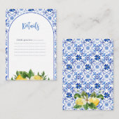 黄イタリアンフローラレモン詳細 エンクロージャーカード (正面/裏面)