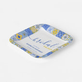 黄イタリアン青瓦サマーブライダルシャワー ペーパープレート (傾斜あり)
